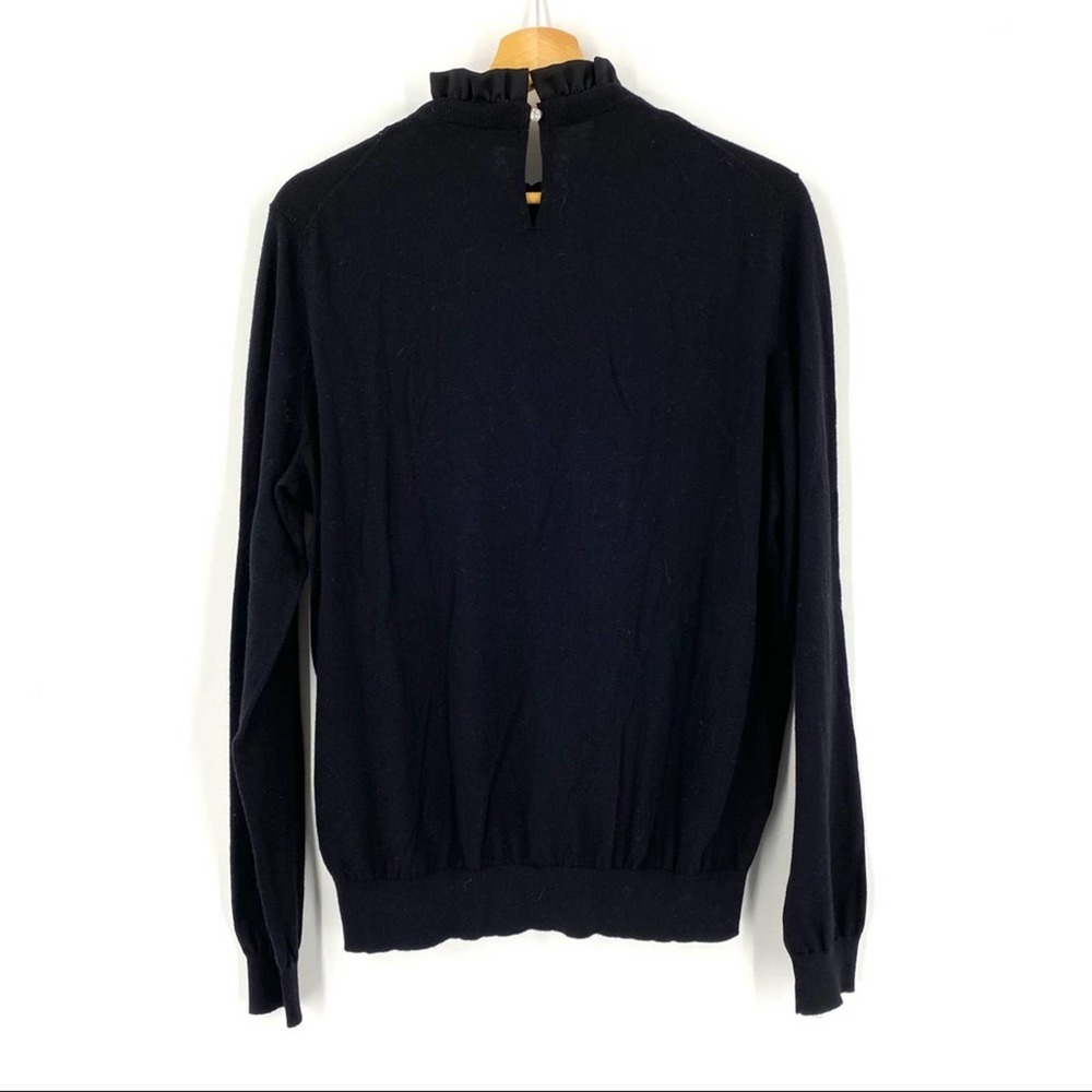 Ted Baker Paygeei Ruffle Lace Pullover Sweater sz 4/L - Picture 6 of 12